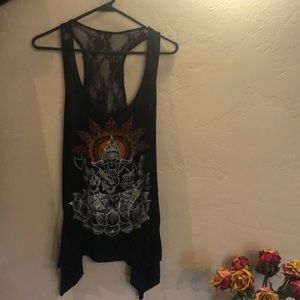 Ganesha yoga tank